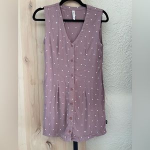 RVCA dress - Super cute purple and white dress